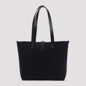 Túi Tote Nylon Cỡ Nhỏ Với Chi Tiết Da 33x28.5x15 cm