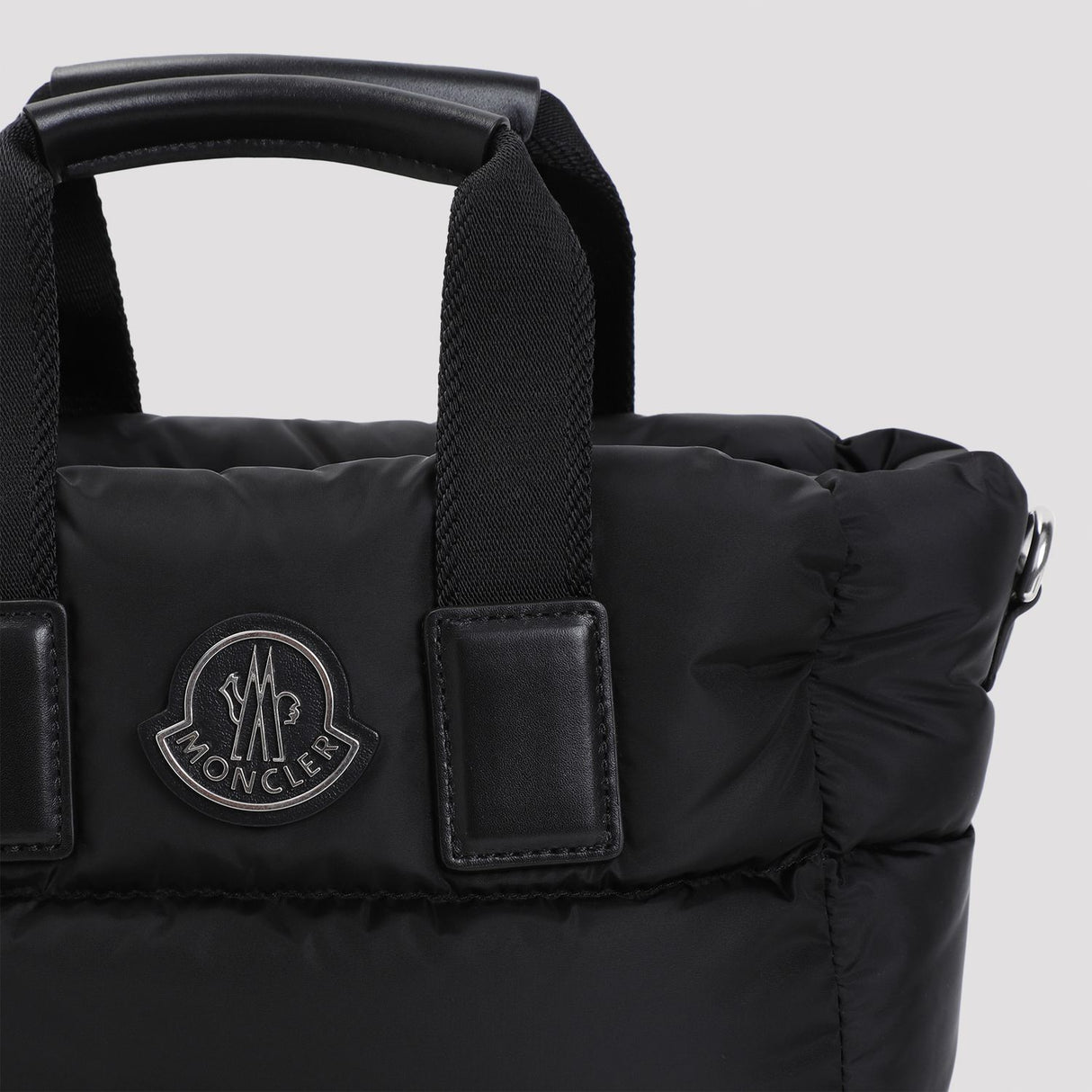 MONCLER Mini Padded Nylon Tote Handbag