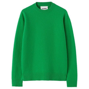 JIL SANDER Elegant Knit Sweater with Round Collar - SS24