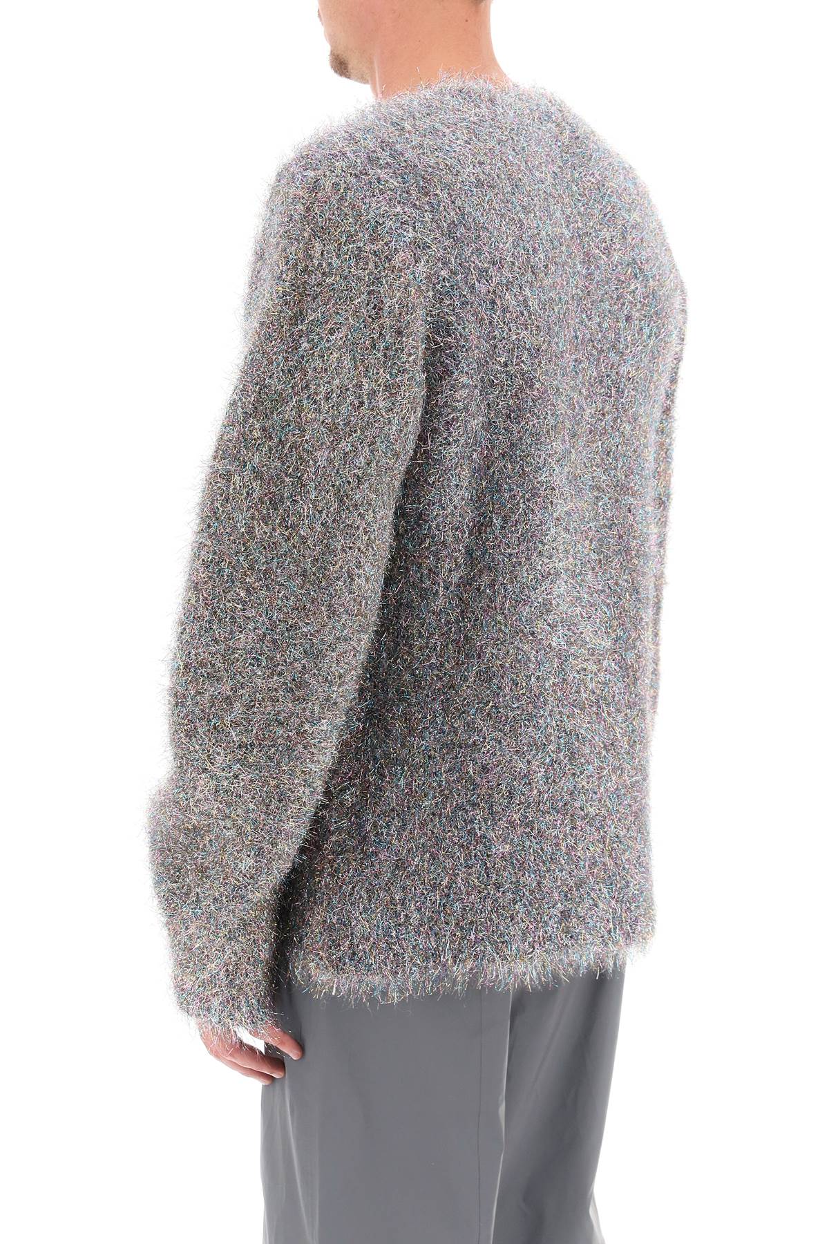 Multicolored Lurex and Mohair Men's Sweater for Fall/Winter 2023