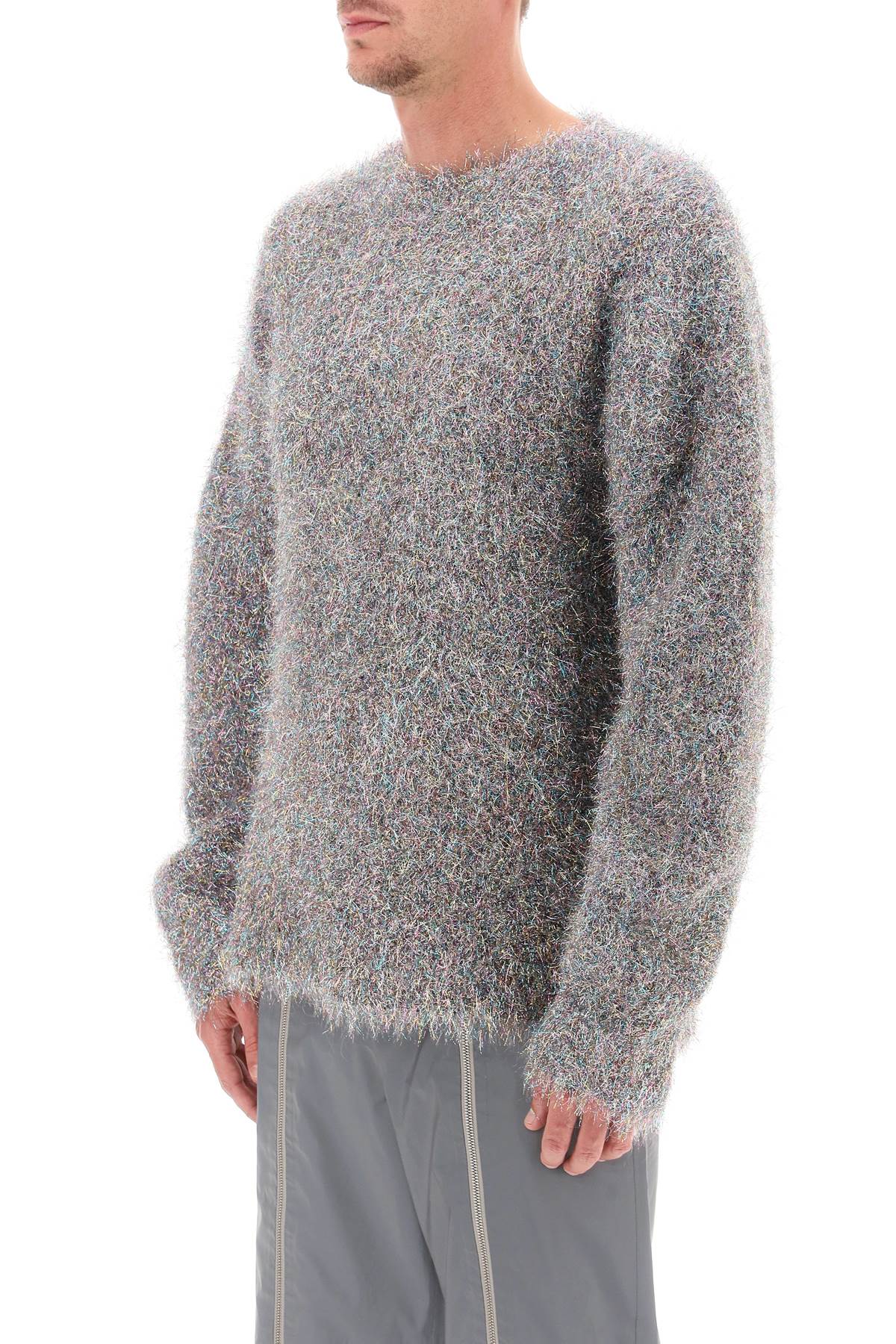 JIL SANDER Multicolored Lurex and Mohair Men's Sweater for Fall/Winter 2023