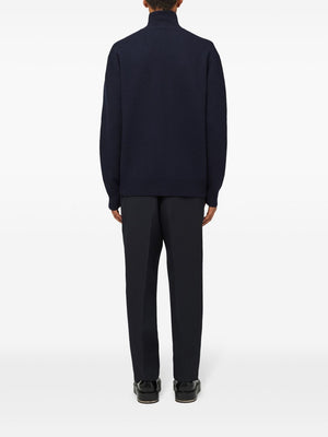 JIL SANDER Elegant Wool Trousers with Cigarette Cut for Men