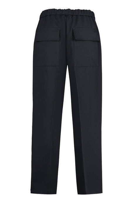 JIL SANDER Navy Cropped Pants for Men - SS24 Collection