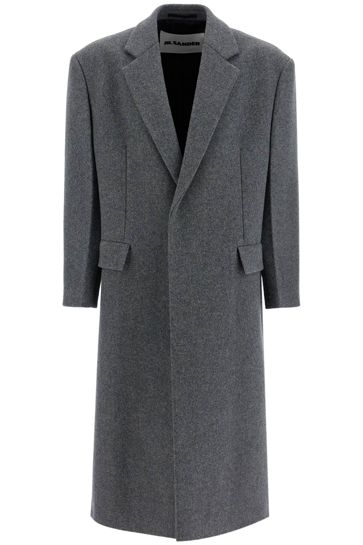 JIL SANDER Elegant Long Wool Jacket