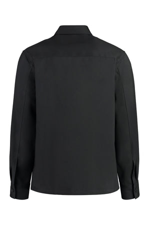 Men's Wool Shirt with Front Pockets - SS24 Collection