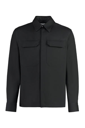 JIL SANDER Classic Black Wool Shirt for Men