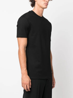 JIL SANDER Mens Black Cotton Graphic Tee for SS24