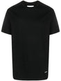 JIL SANDER Mens Black Cotton Graphic Tee for SS24