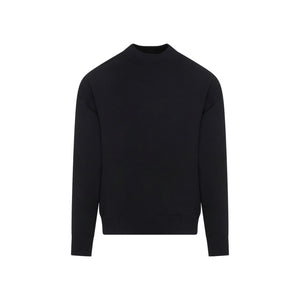 Men's Black Cotton Sweatshirt for SS24