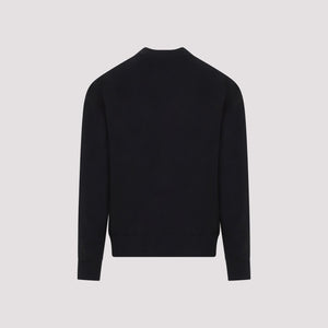 JIL SANDER Men's Black Cotton Sweatshirt for SS24