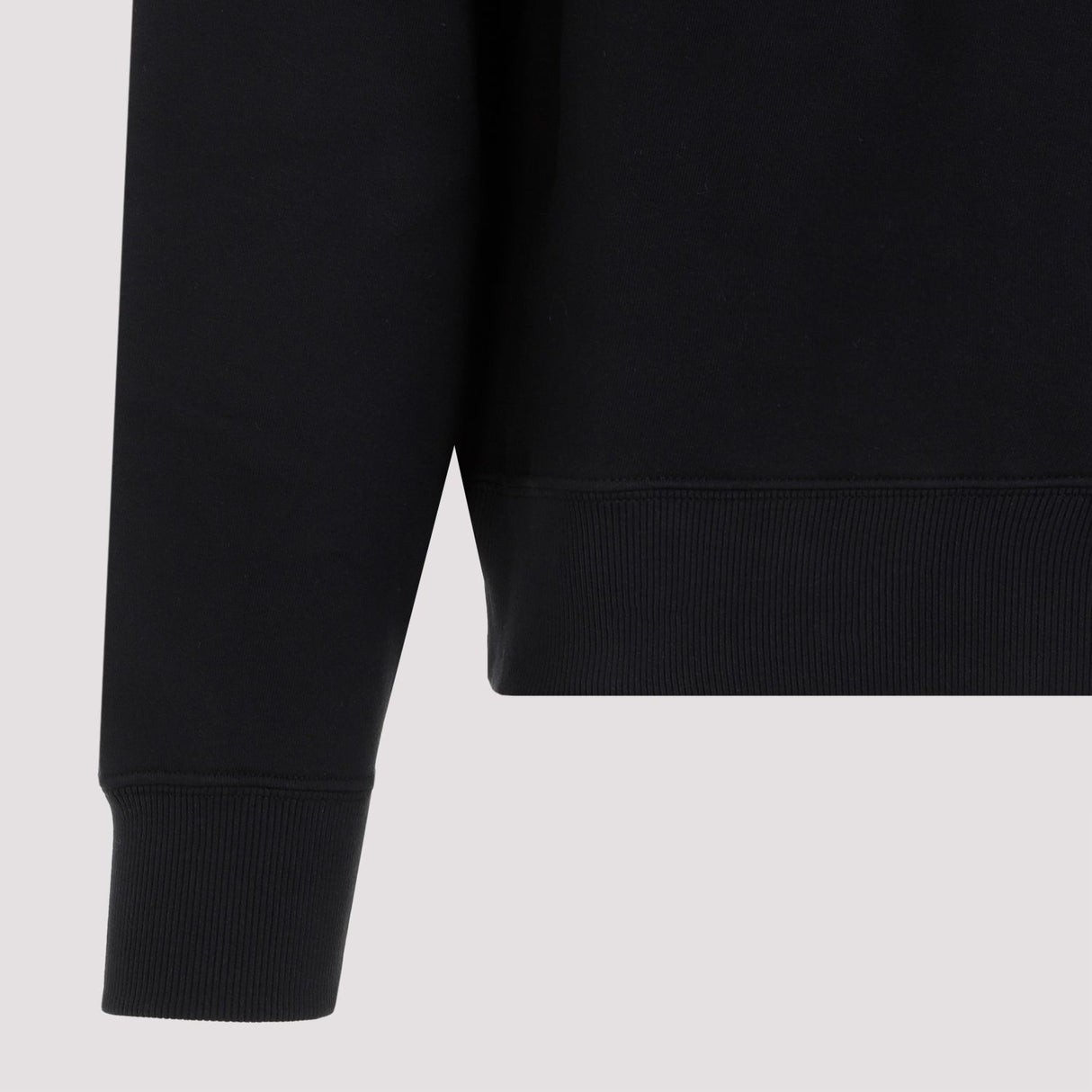 JIL SANDER Men's Black Cotton Sweatshirt for SS24