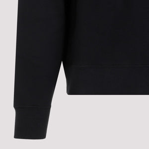 JIL SANDER Men's Black Cotton Sweatshirt for SS24