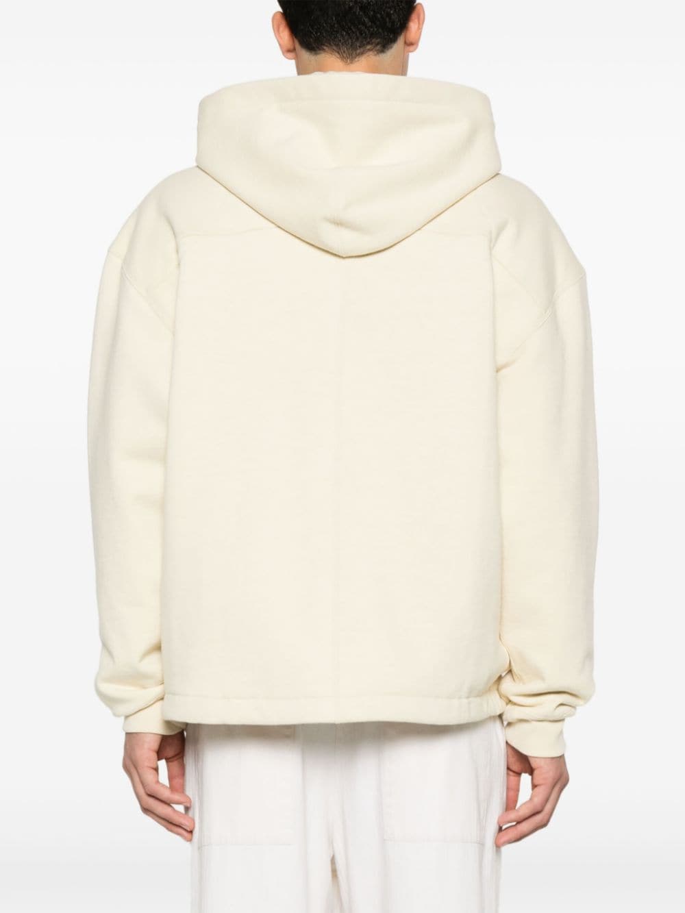 JIL SANDER Cotton Blend Drawstring Hoodie for Men