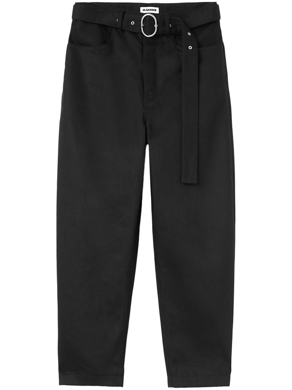 JIL SANDER Classic Men's Tapered Leg Cotton Trousers