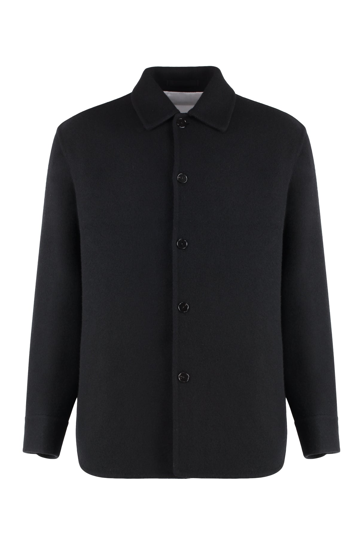 JIL SANDER Elegant Virgin Wool Overshirt