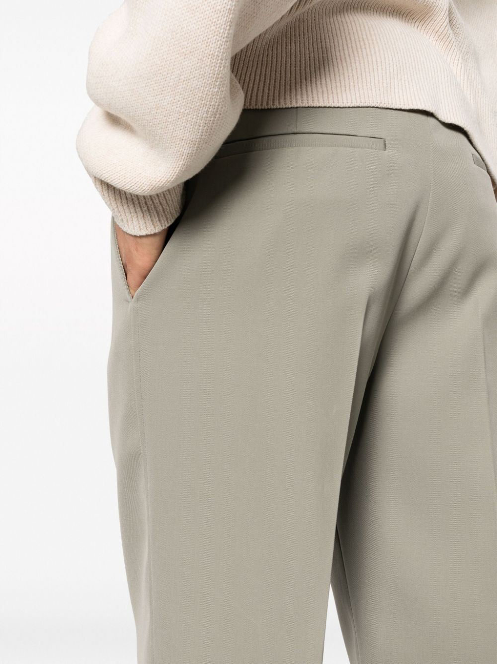 JIL SANDER Relaxed Fit Flat Front Trousers for Men