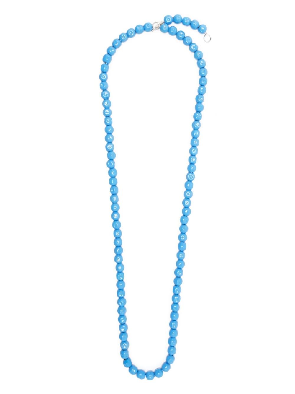 JIL SANDER Sky Blue Moon Necklace for Men - SS23 Collection