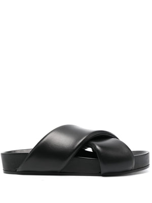 JIL SANDER Men's Leather Futuristic Sandal