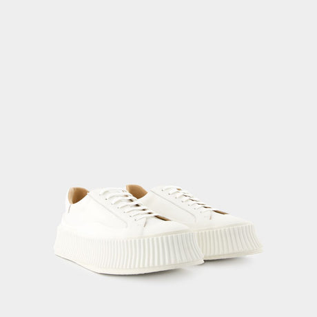 JIL SANDER Classic White Sneakers for Men - SS24 Collection