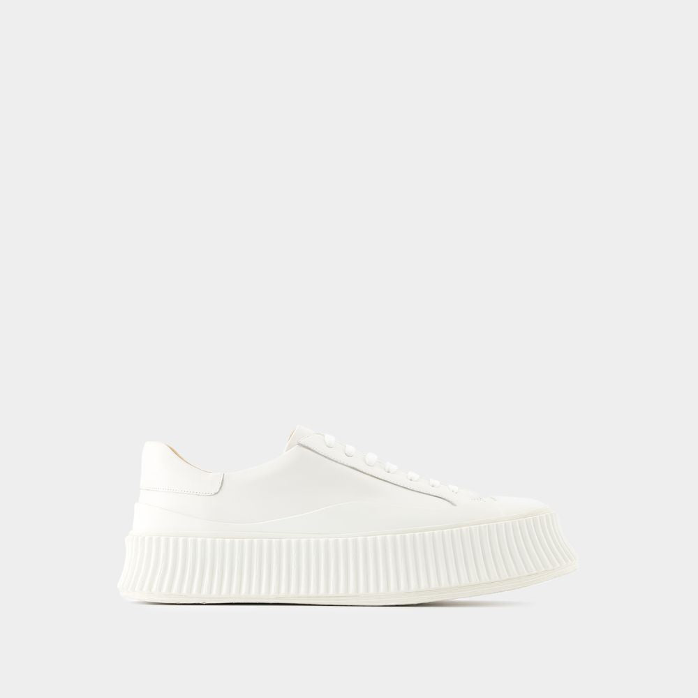 JIL SANDER Classic White Sneakers for Men - SS24 Collection