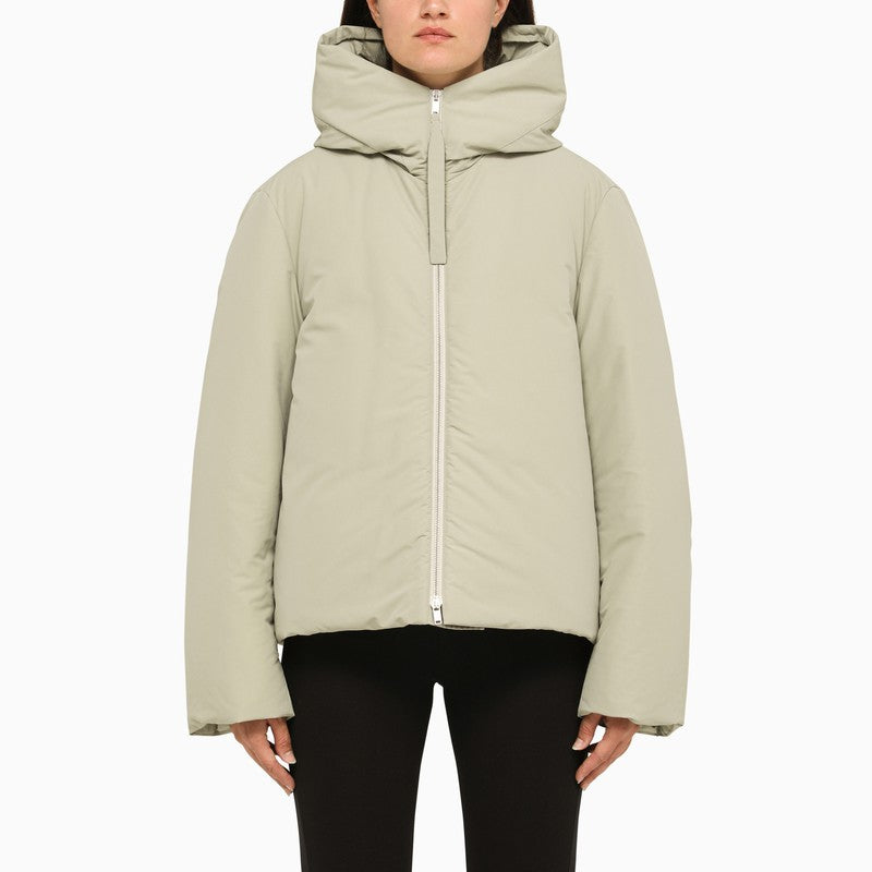 JIL SANDER Storm-Coloured Nylon Down Jacket for Women