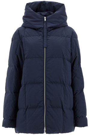 JIL SANDER Midi Length Hooded Down Jacket for Women