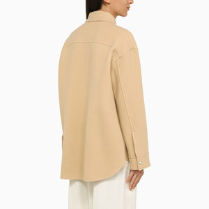 JIL SANDER Beige Wool Regular Jacket for Women