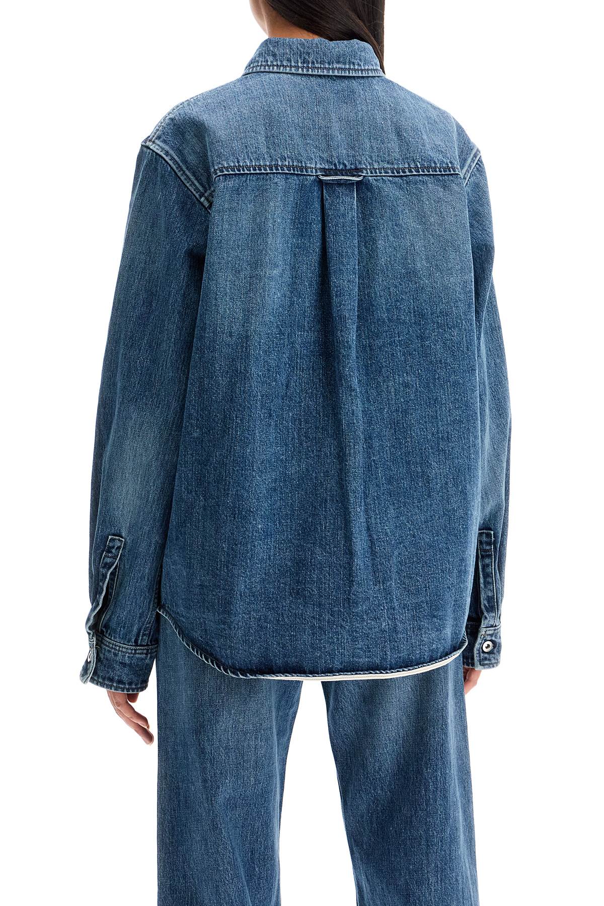 Áo Sơ Mi Denim Oversized Nữ - Dáng Thoải Mái