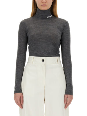 JIL SANDER Elegant Turtleneck T-Shirt - Size S