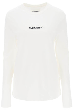 JIL SANDER Logo Print Relaxed Fit Long Sleeve T-Shirt - XS