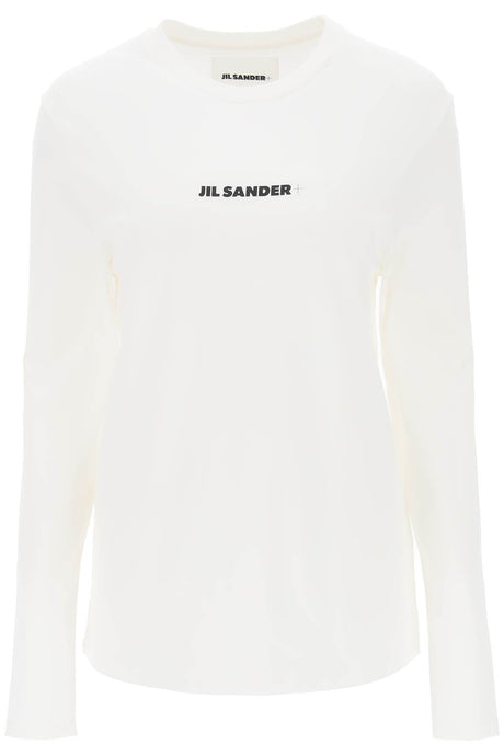 JIL SANDER Logo Print Relaxed Fit Long Sleeve T-Shirt - XS