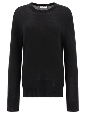 女性用ウルトラファインウールセーター - ブラック