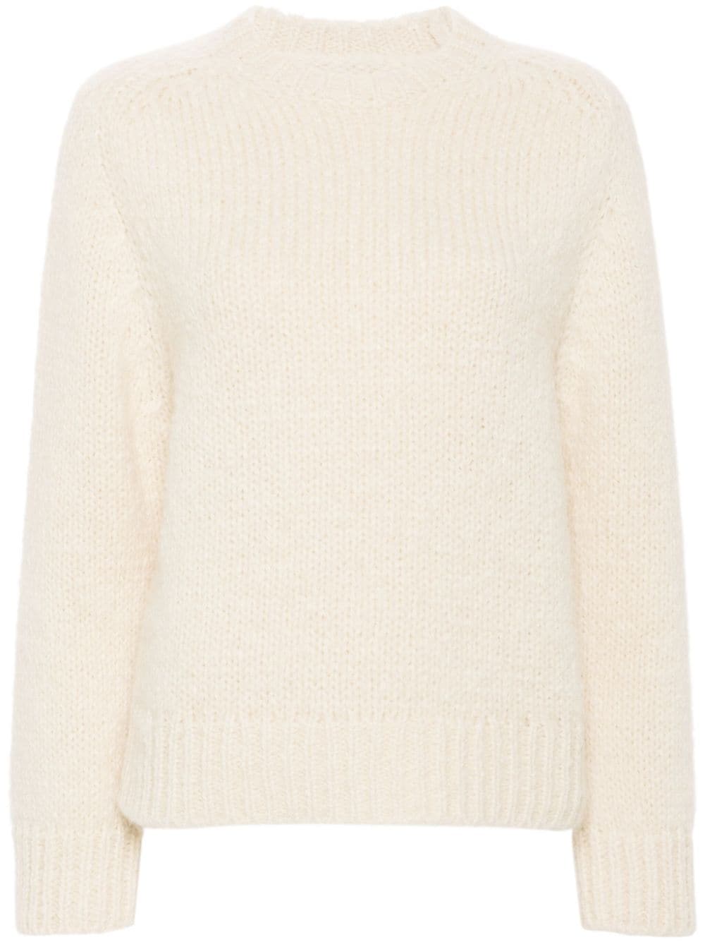 JIL SANDER Chunky Knit Sweater with Brushed Effect - Women’s Fall Style