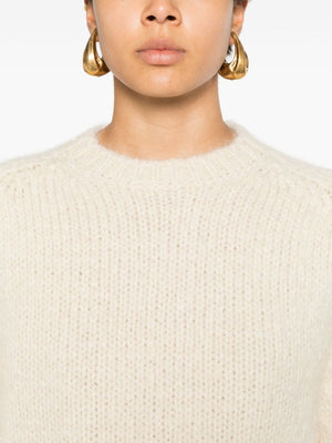 JIL SANDER Chunky Knit Sweater with Brushed Effect - Women’s Fall Style