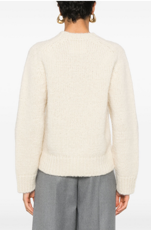 JIL SANDER Chunky Knit Sweater with Brushed Effect - Women’s Fall Style