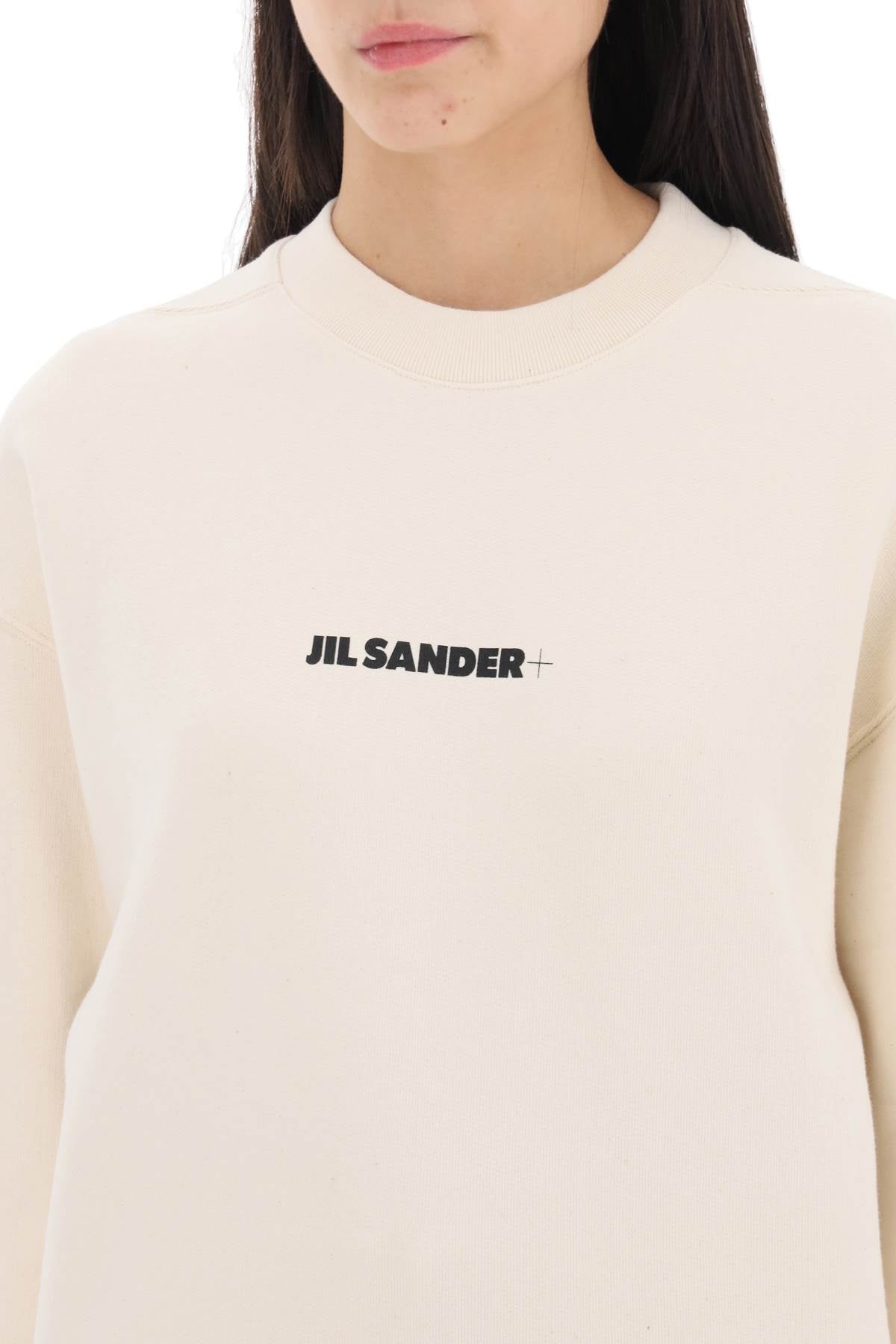 JIL SANDER Oversized Logo Print Sweatshirt