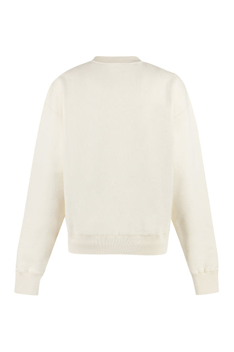 Áo Sweatshirt Cotton Màu Beige Có Logo