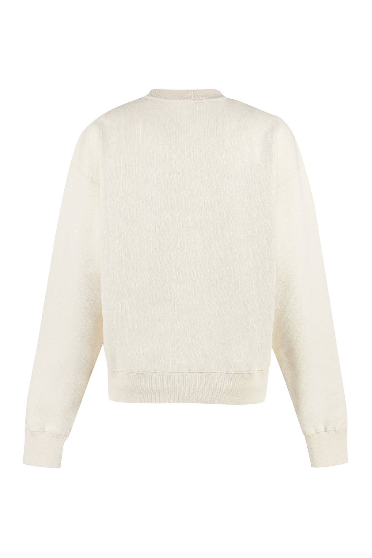 Logo Detail Cotton Sweatshirt for Women in Beige - JIL SANDER+ Collection