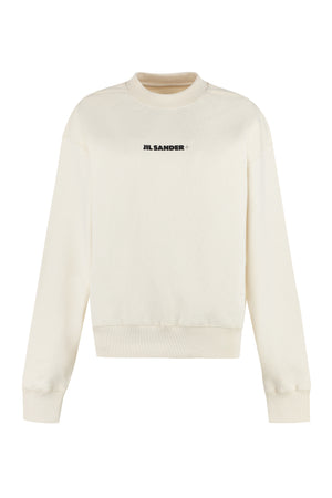 Beige Logo Cotton Sweatshirt - 剑挞山德 JIL SANDER+ 系列