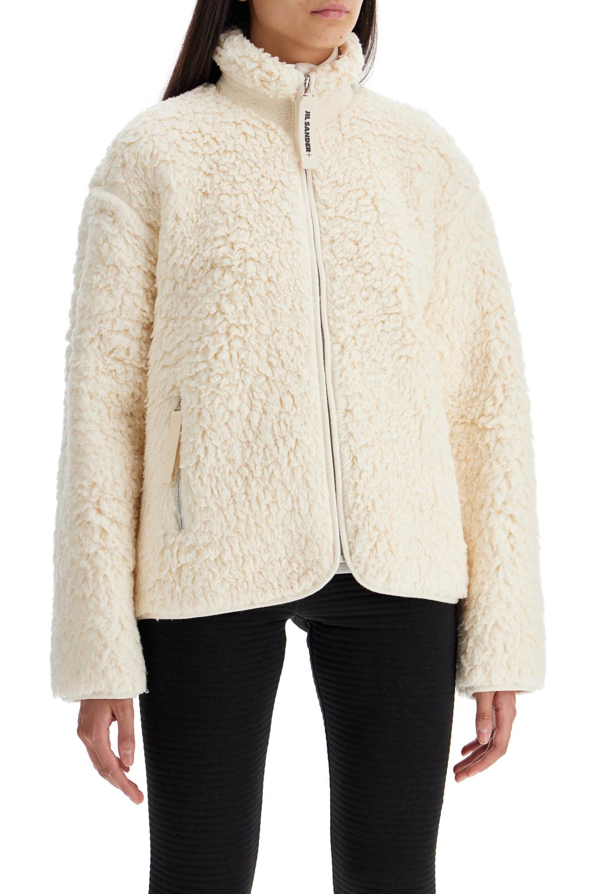 JIL SANDER Mini Teddy Knit Jacket for Women