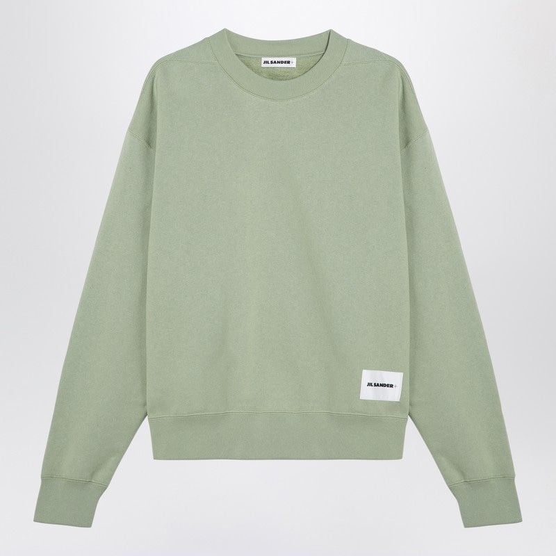 Áo sweatshirt cổ tròn màu đen bằng cotton