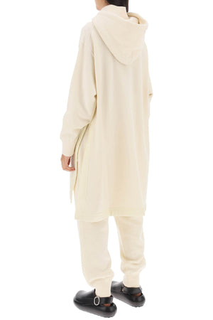 JIL SANDER Maxi Wool-Cotton Hoodie for Women