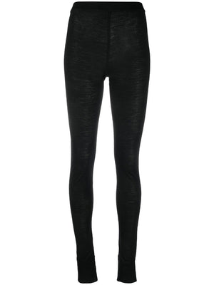 JIL SANDER Chic Black Legging Pants with Logo for Women