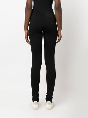 JIL SANDER Chic Black Legging Pants with Logo for Women