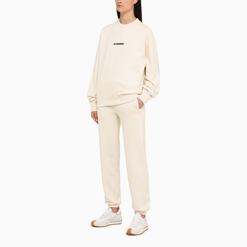 JIL SANDER Chic Beige Jogging Pants for Women