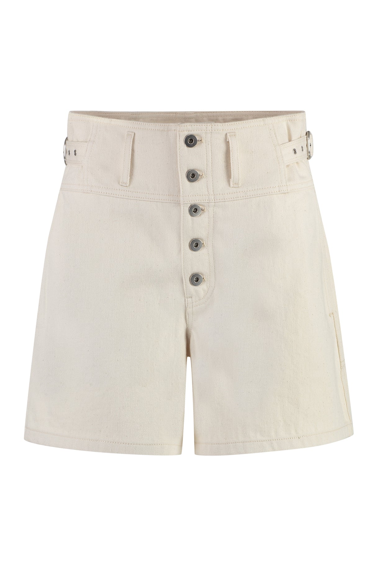 SS24 Women's Tan Denim Shorts by JIL SANDER