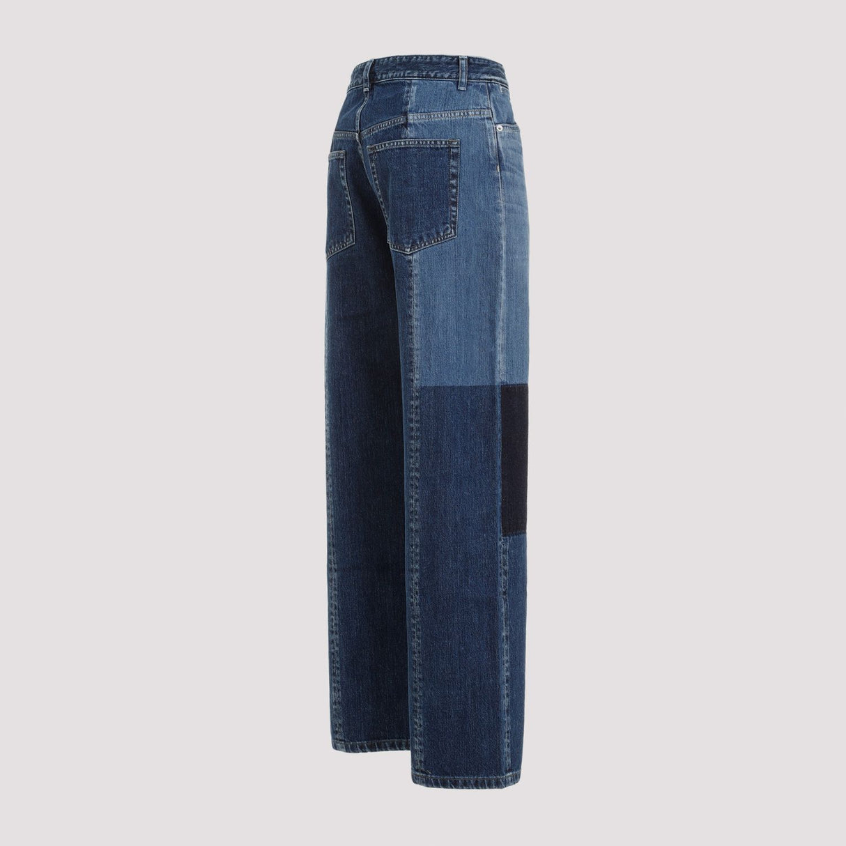 JIL SANDER Navy Blue Cotton Denim Jeans for Women (SS24)