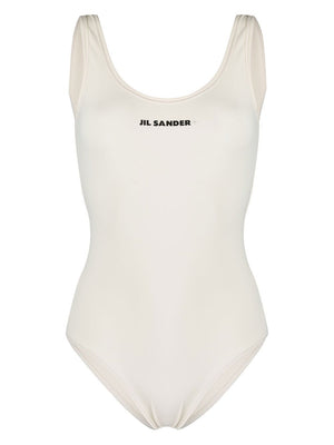 JIL SANDER Elegant One-Piece Swimsuit with Logo