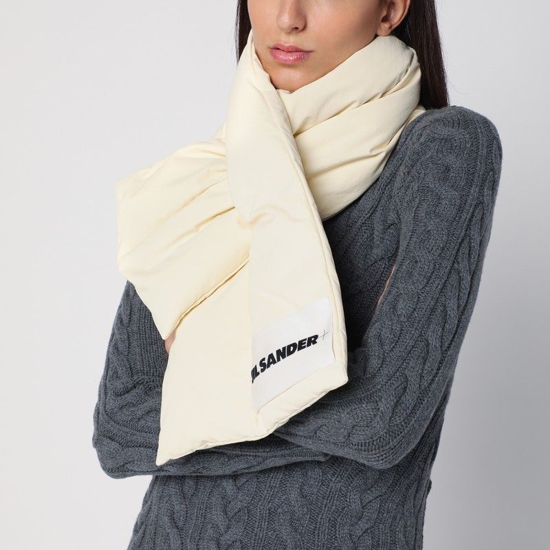 JIL SANDER Padded Logo Scarf