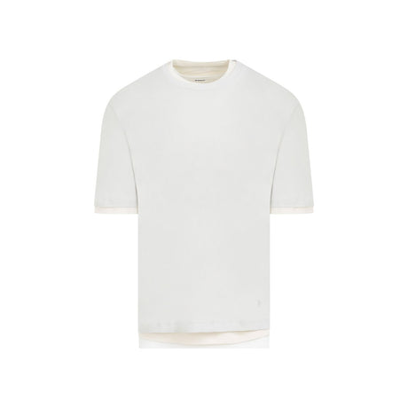 JIL SANDER Men's Grey Cotton T-shirt for SS24